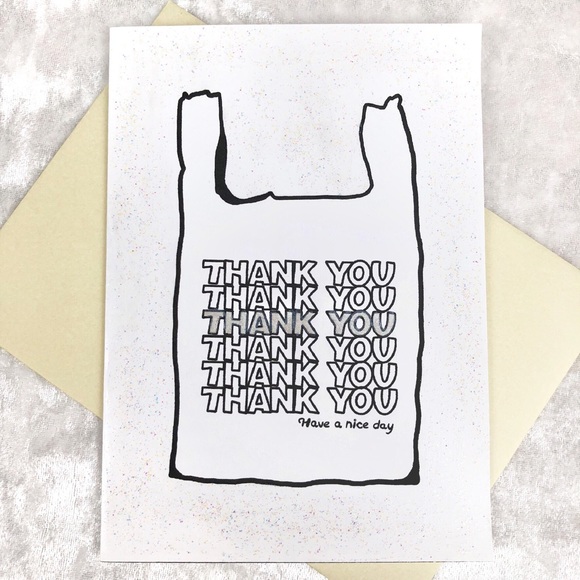 Hand Painted THANK YOU Cards “Metallic”Set Of 6 - Picture 5 of 8